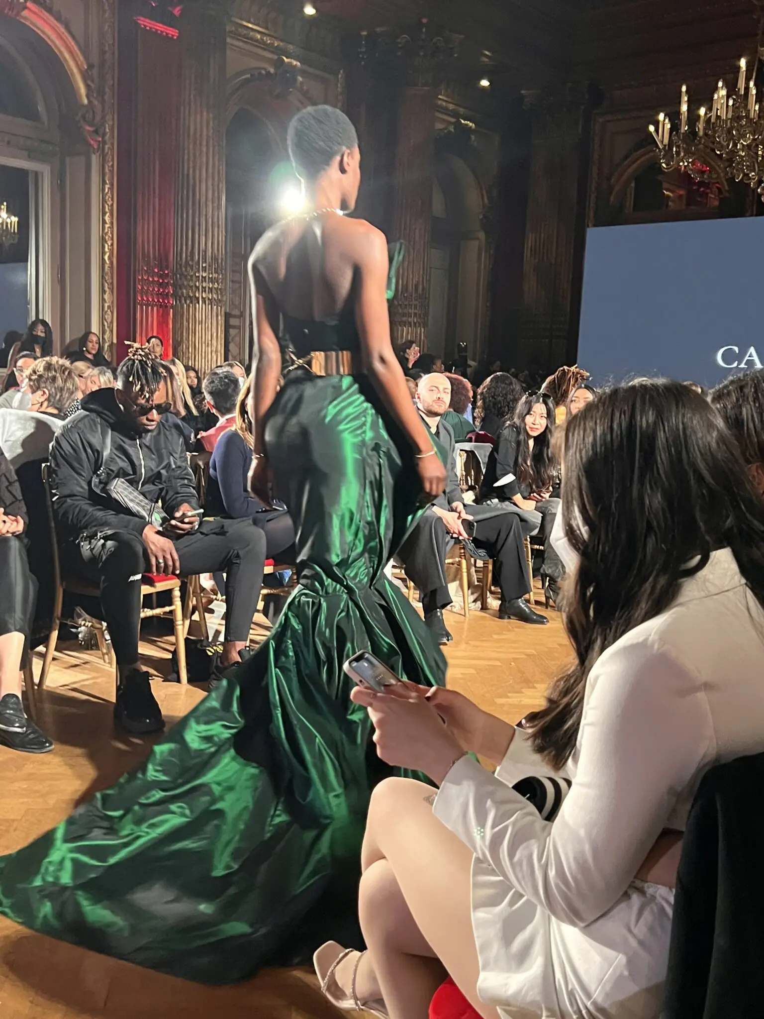 fashion show  Louis Vuitton presents an edgy, futuristic women's