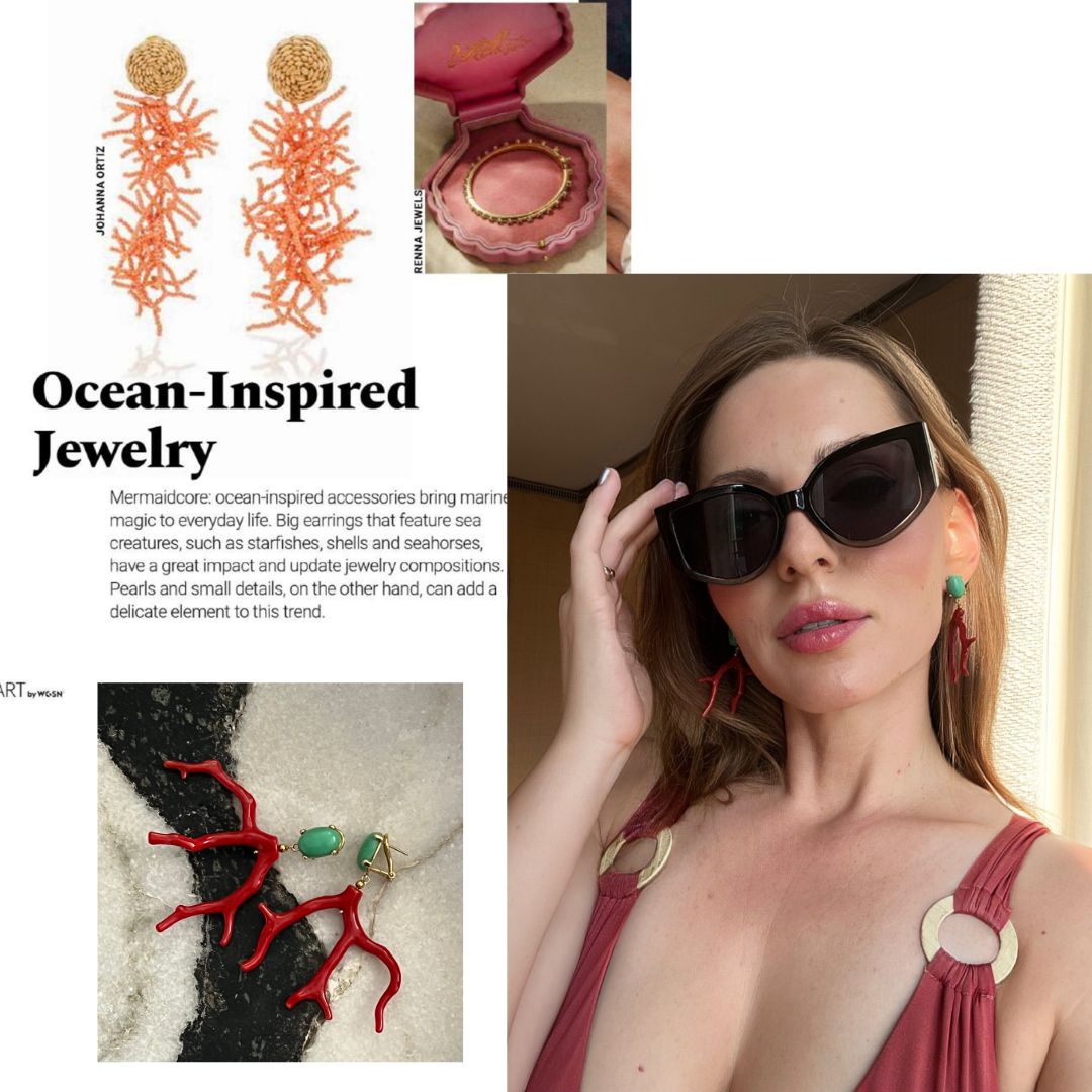 Ocean-Inspired Global Trend for Summer 2023 with sustainable swimwear brand Mariella B. Green and Antonino De Simone Italian Jewellery manufacturer. 2