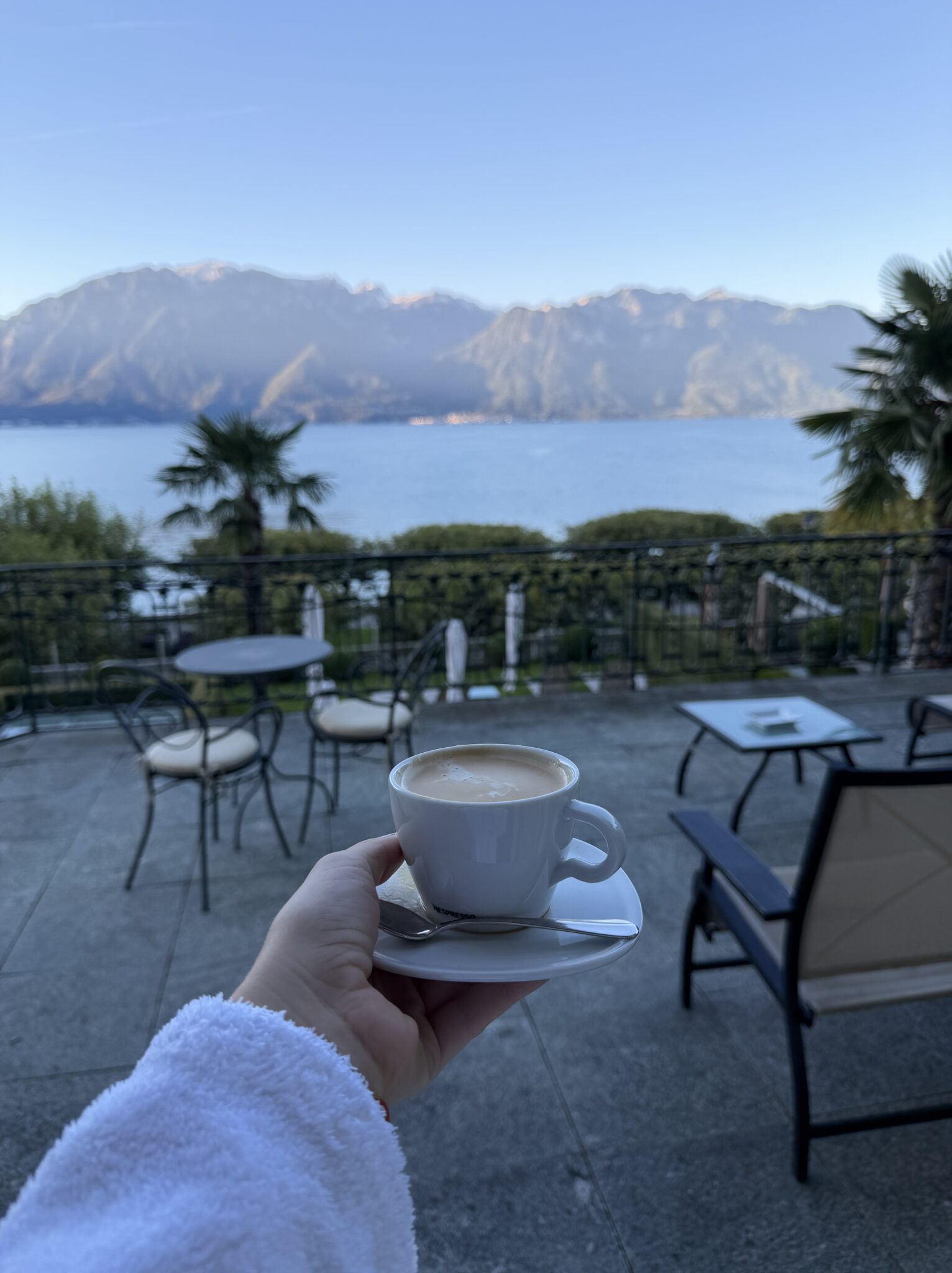 Hotel des Trois Couronnes in Vevey – A Timeless & Luxurious Palace on the Shores of Lake Geneva | Review by Swiss Influencer Bella Zofia | The #1 Hotel in Vevey. 19 Nestled on the Swiss Riviera in Vevey, Hôtel des Trois Couronnes represents a blend of heritage, luxury, and serenity. Facing the shimmering waters of Lake Geneva with the Alps towering beyond, it offers guests more than just a place to stay—it offers an experience steeped in culture, elegance, and personalised comfort. I stayed in the hotel with my husband, and I wanted to focus on a wellness stay, filled with spa time, massages and rejuvenating time by the lake. It turned out that it was the perfect location for this style getaway. A place that is tranquil, yet elegant, beautiful and with this beautiful Palace aura.